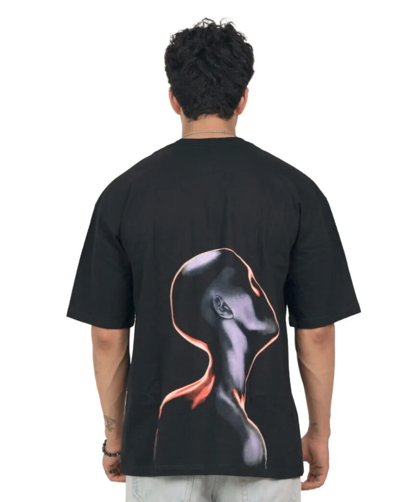 Back view of the Futuristic Graphic T-Shirt
